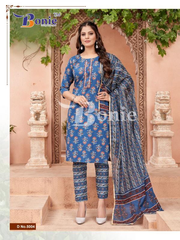 Bonie Noor 5 Cotton Kurti With Bottom Dupatta Collection